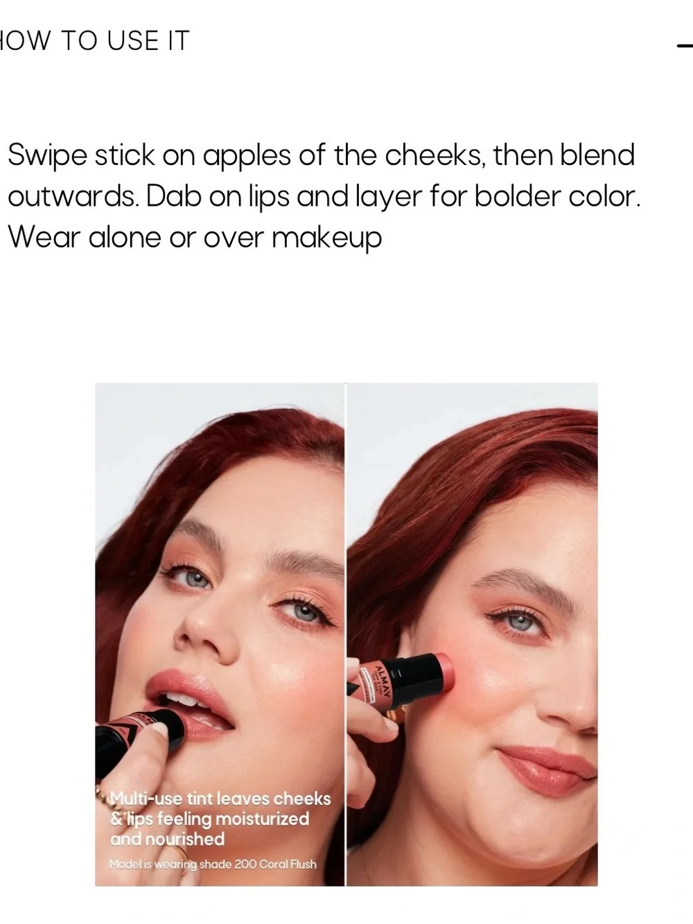 ONE NEW Almay Color & Care Tint Stick - 100  ph activated custom color NEW